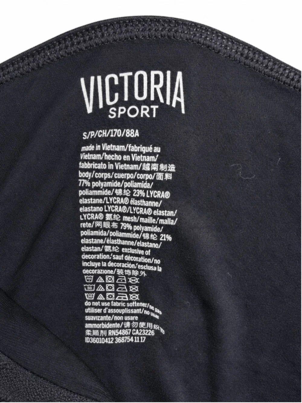 Victoria Sport Black Full-Zip Mesh-Back Athletic Jacket – Size Small